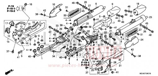 ABGAS-SCHALLDAEMPFER (EXCEPT GL1800-BR) GL18009 de 2009